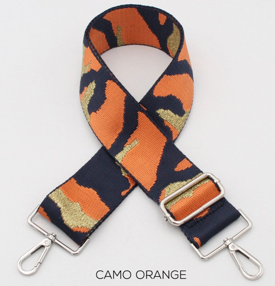 lusciousscarves Handbags Camo-orange Interchangeable Bag Straps with Silver Hardware - Lots of colours available.