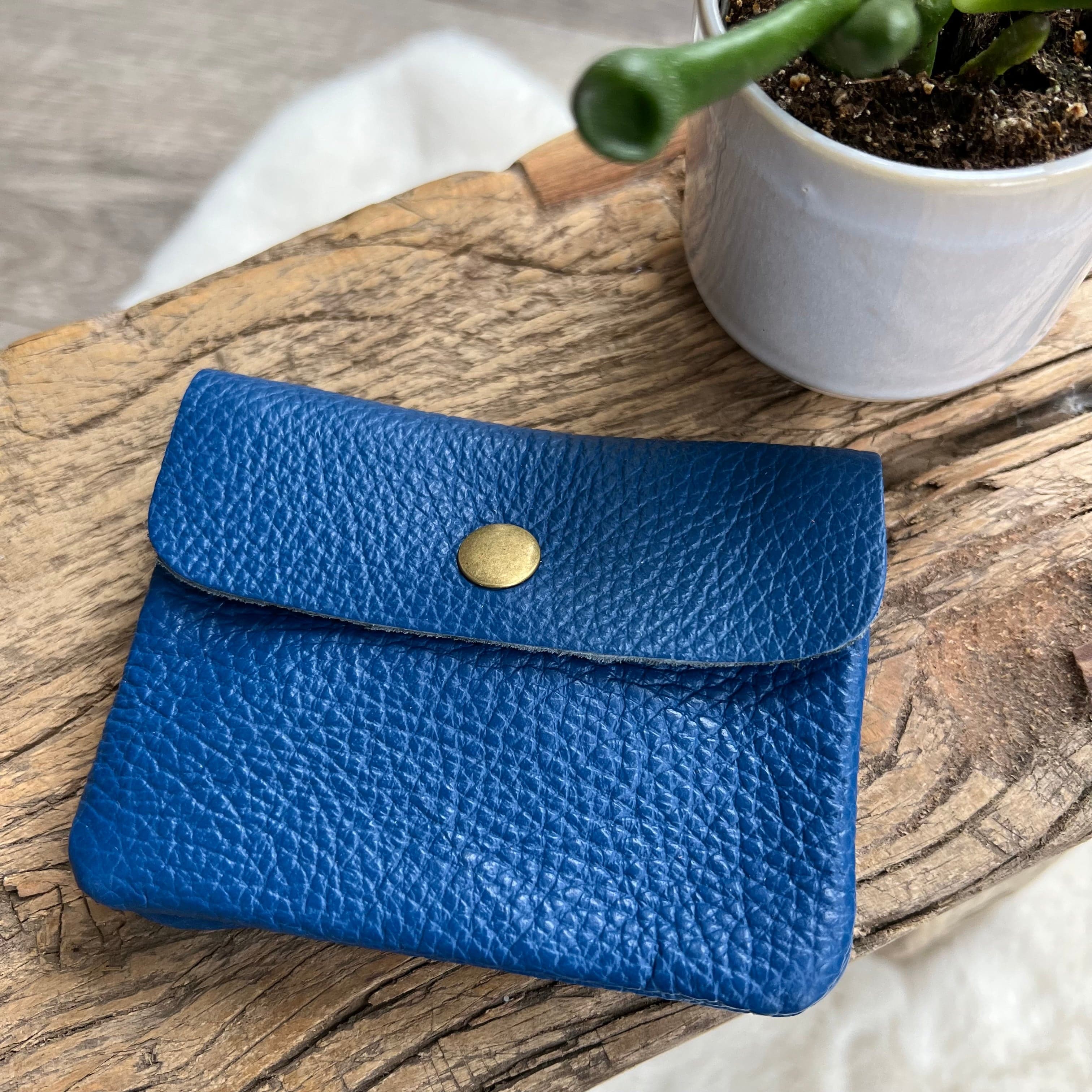 lusciousscarves Handbags Cobalt Blue Small leather coin purse , 20 colours available