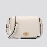 Load image into Gallery viewer, lusciousscarves Handbags Cream Crossbody Twist Clasp Closer Bag
