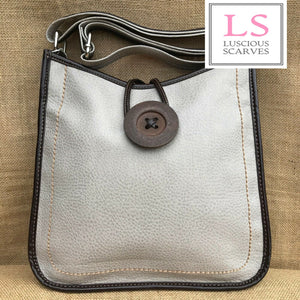 lusciousscarves Handbags Cross body Faux Leather Big Button Fashion