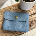 Load image into Gallery viewer, lusciousscarves Handbags Denim Blue Small leather coin purse , 20 colours available
