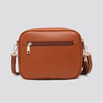 Load image into Gallery viewer, lusciousscarves Handbags Double Zip Faux Vegan Leather Camera Bag
