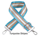 Load image into Gallery viewer, lusciousscarves Handbags Handbag Bag Straps with SILVER HARDWARE - Lots of colours available.
