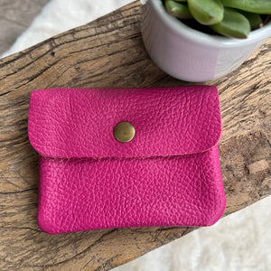 lusciousscarves Handbags Hot Pink Small leather coin purse , 20 colours available