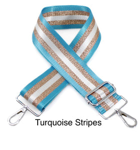 lusciousscarves Handbags Interchangeable Canvas Hand Bag Straps with Silver Hardware - Lots of colours available.