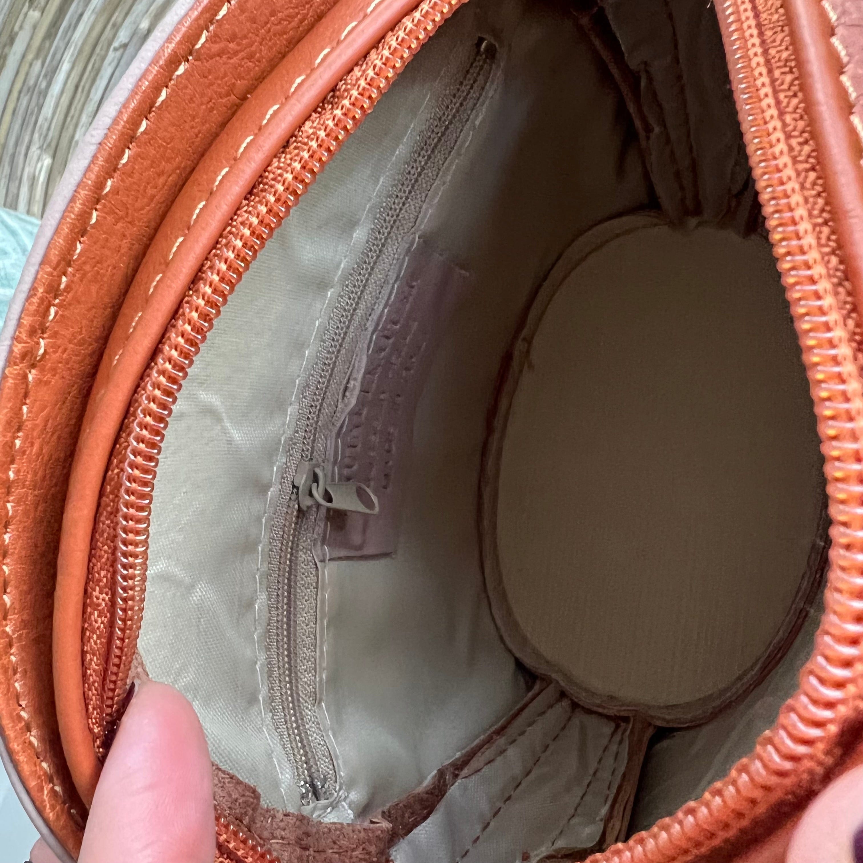 lusciousscarves Handbags Italian Leather Clamshell Crossbody  Bag