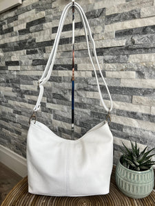 lusciousscarves Handbags Ladies White Leather Handbag