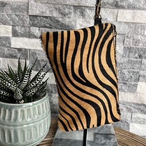 Zebra Print Clutch Bag