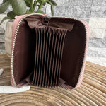 Load image into Gallery viewer, lusciousscarves Handbags Leather credit card holder with RFID card protection.
