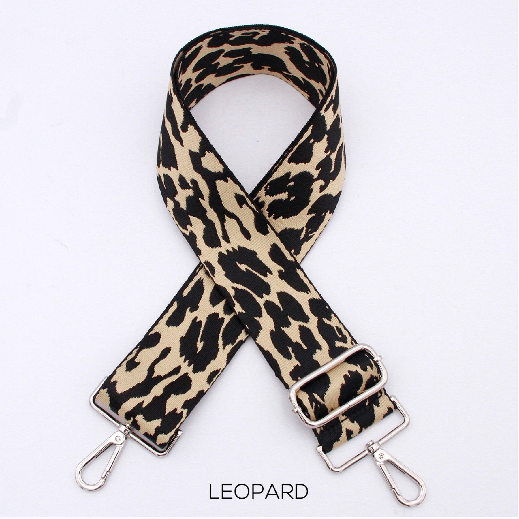 lusciousscarves Handbags Leopard Beige Interchangeable Bag Straps with Silver Hardware - Lots of colours available.