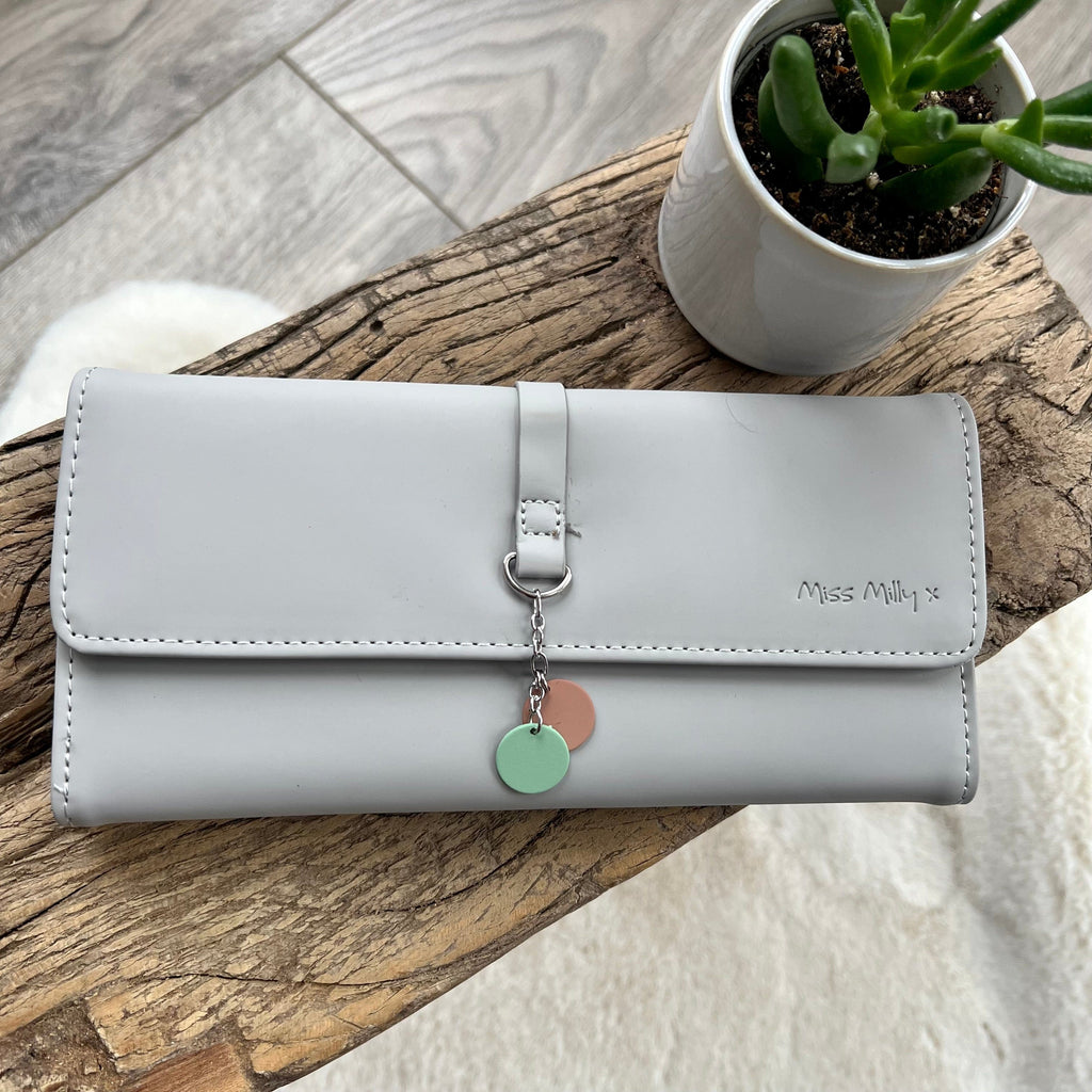 lusciousscarves Handbags Miss Milly Pale Grey Purse