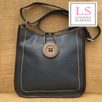 Load image into Gallery viewer, lusciousscarves Handbags Navy Cross body Faux Leather Big Button Fashion
