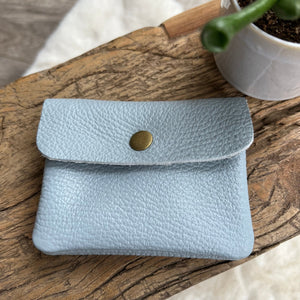 lusciousscarves Handbags Pale Blue Small leather coin purse , 20 colours available