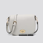 Load image into Gallery viewer, lusciousscarves Handbags Pale Grey Crossbody Twist Clasp Closer Bag
