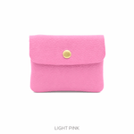 Load image into Gallery viewer, lusciousscarves Handbags Pastel Pink Small leather coin popper purse , 20 colours available

