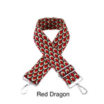 Load image into Gallery viewer, lusciousscarves Handbags Red Dragon Handbag Bag Straps with SILVER HARDWARE - Lots of colours available.
