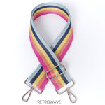 Load image into Gallery viewer, lusciousscarves Handbags Retrowave Interchangeable Bag Straps with Silver Hardware - Lots of colours available.
