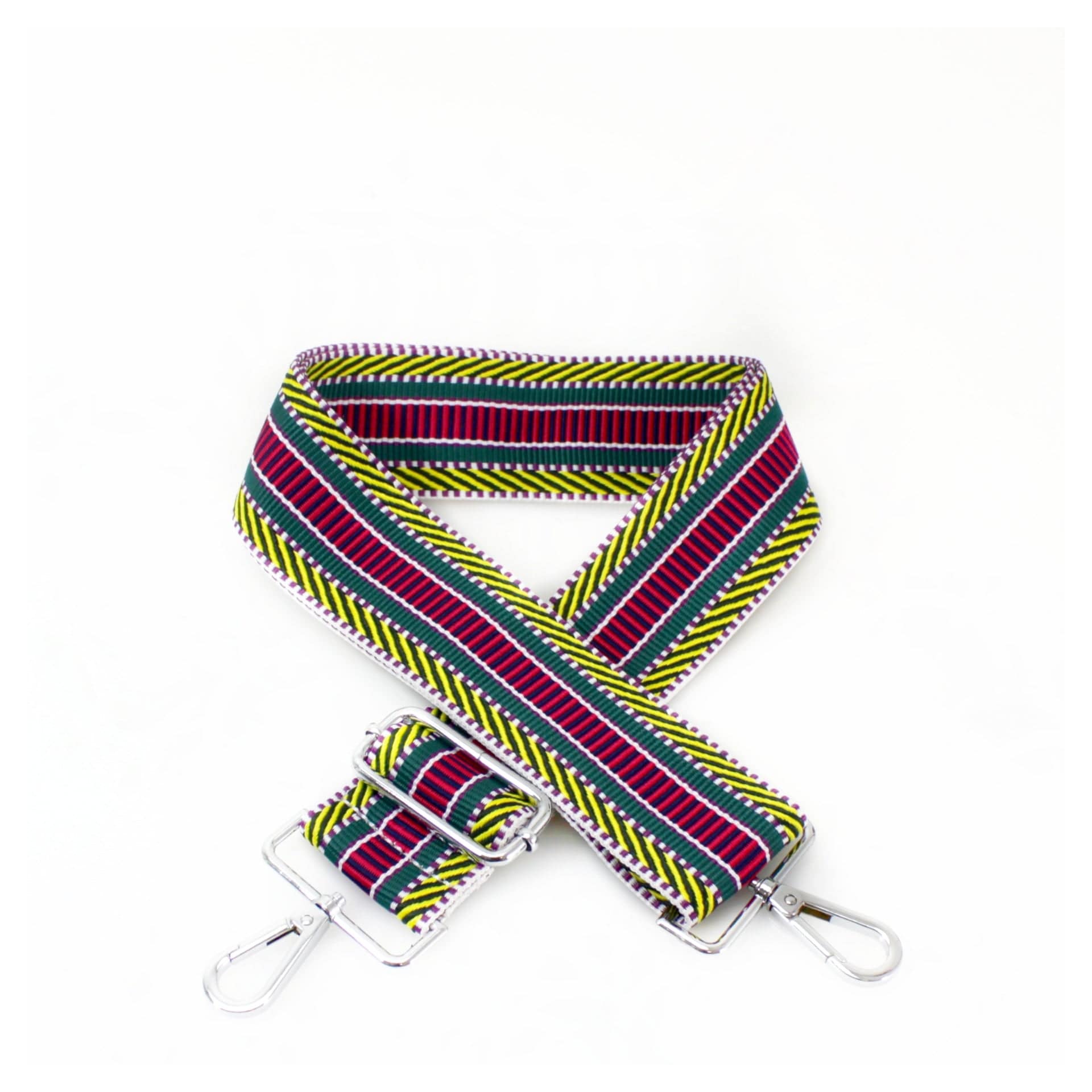 lusciousscarves Handbags Shades of Yellow/Green/Red Interchangeable Bag Straps with Silver Hardware - Lots of colours available.