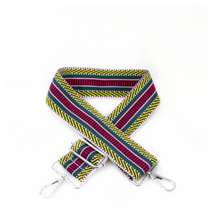 lusciousscarves Handbags Shades of Yellow/Green/Red Interchangeable Bag Straps with Silver Hardware - Lots of colours available.