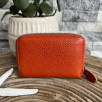 Load image into Gallery viewer, lusciousscarves Handbags Tan Leather credit card holder with RFID card protection.
