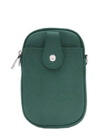Load image into Gallery viewer, lusciousscarves Handbags Teal Italian leather crossbody phone bag - lots of colours available
