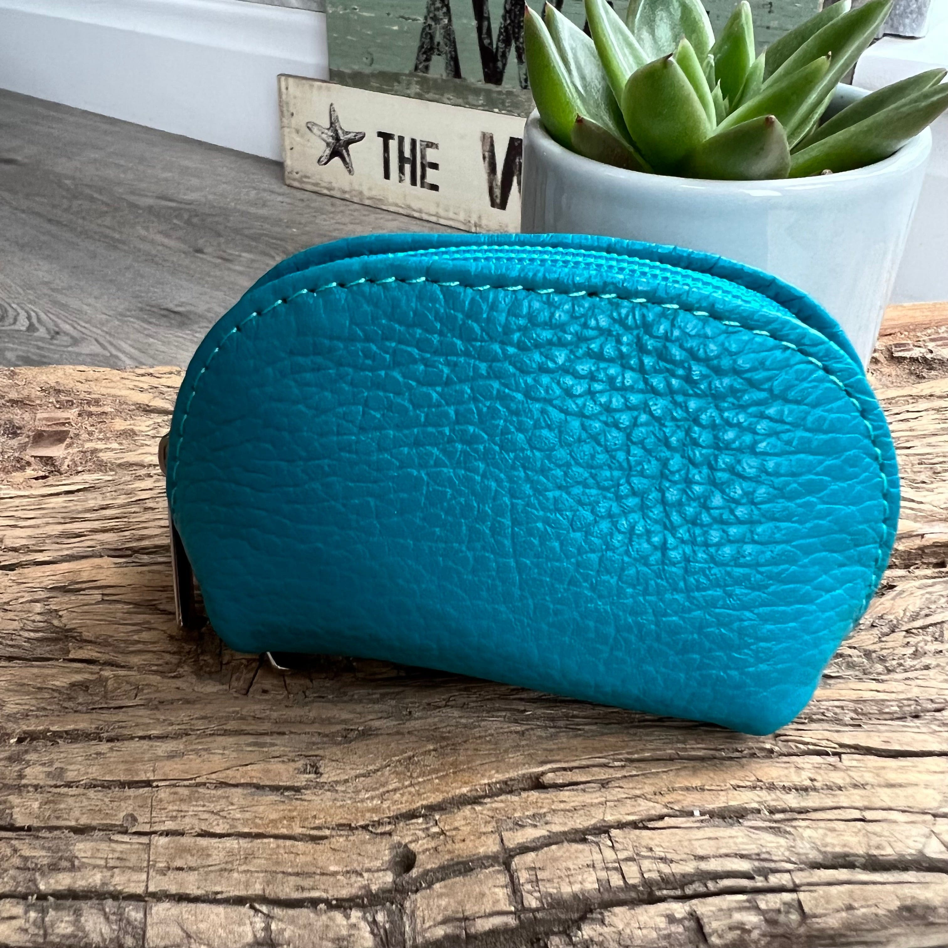 lusciousscarves Handbags Turquoise Italian leather coin purse
