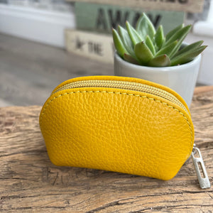 lusciousscarves Handbags Yellow Italian leather coin purse