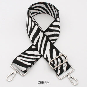 lusciousscarves Handbags Zebra Interchangeable Bag Straps with Silver Hardware - Lots of colours available.