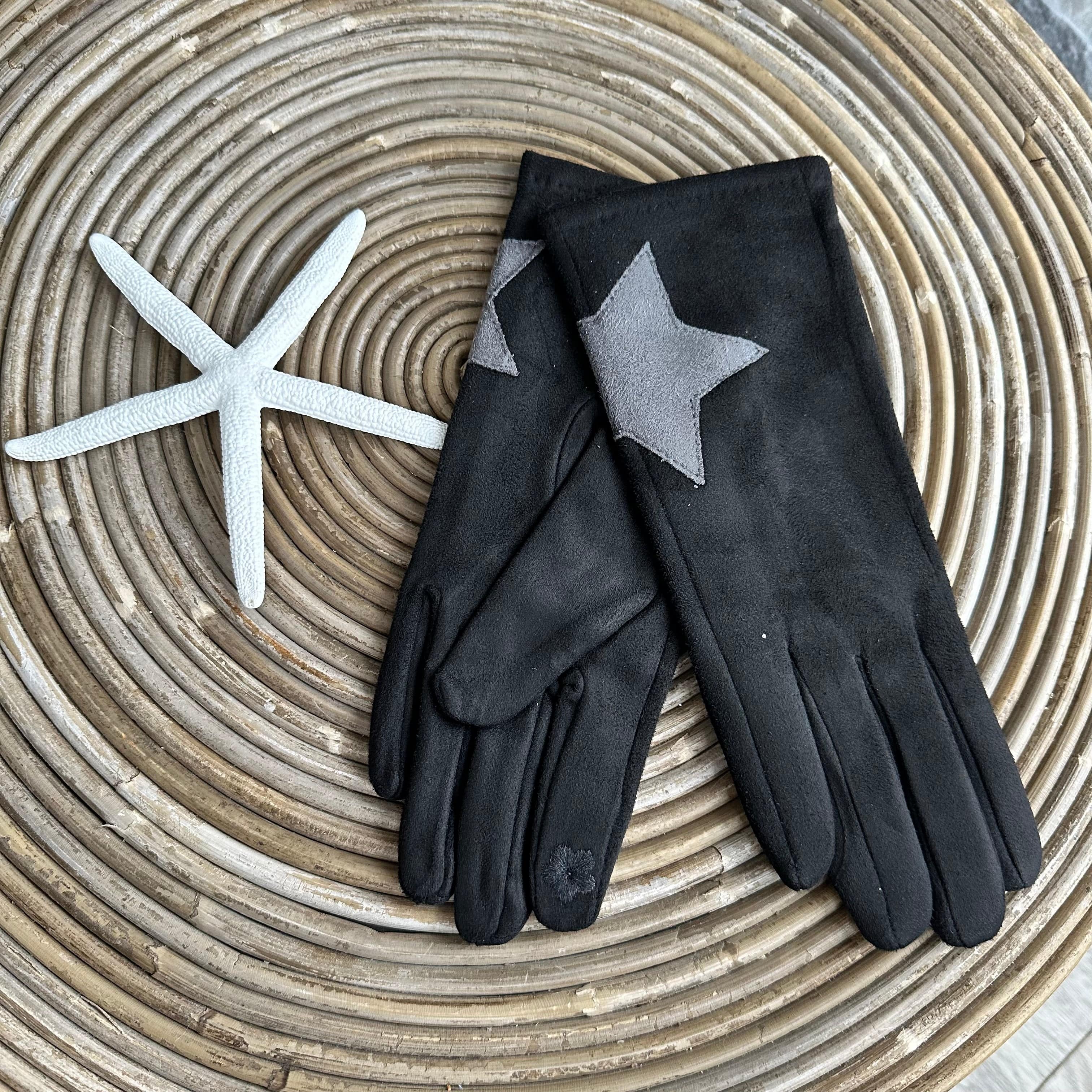 lusciousscarves Hat scarf gloves Star Hat, Scarf and Gloves Set, Cashmere blend.