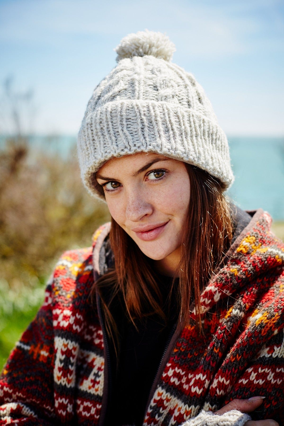 lusciousscarves Hats Pachamama Chamonix Bobble Beanie