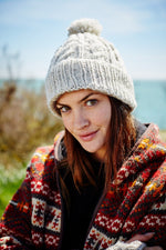 Load image into Gallery viewer, lusciousscarves Hats Pachamama Chamonix Bobble Beanie
