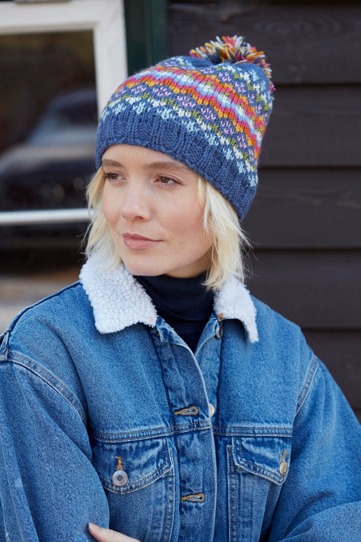 lusciousscarves Hats Pachamama Clifden Bobble Beanie (Fine Knit)