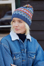 Load image into Gallery viewer, lusciousscarves Hats Pachamama Clifden Bobble Beanie (Fine Knit)
