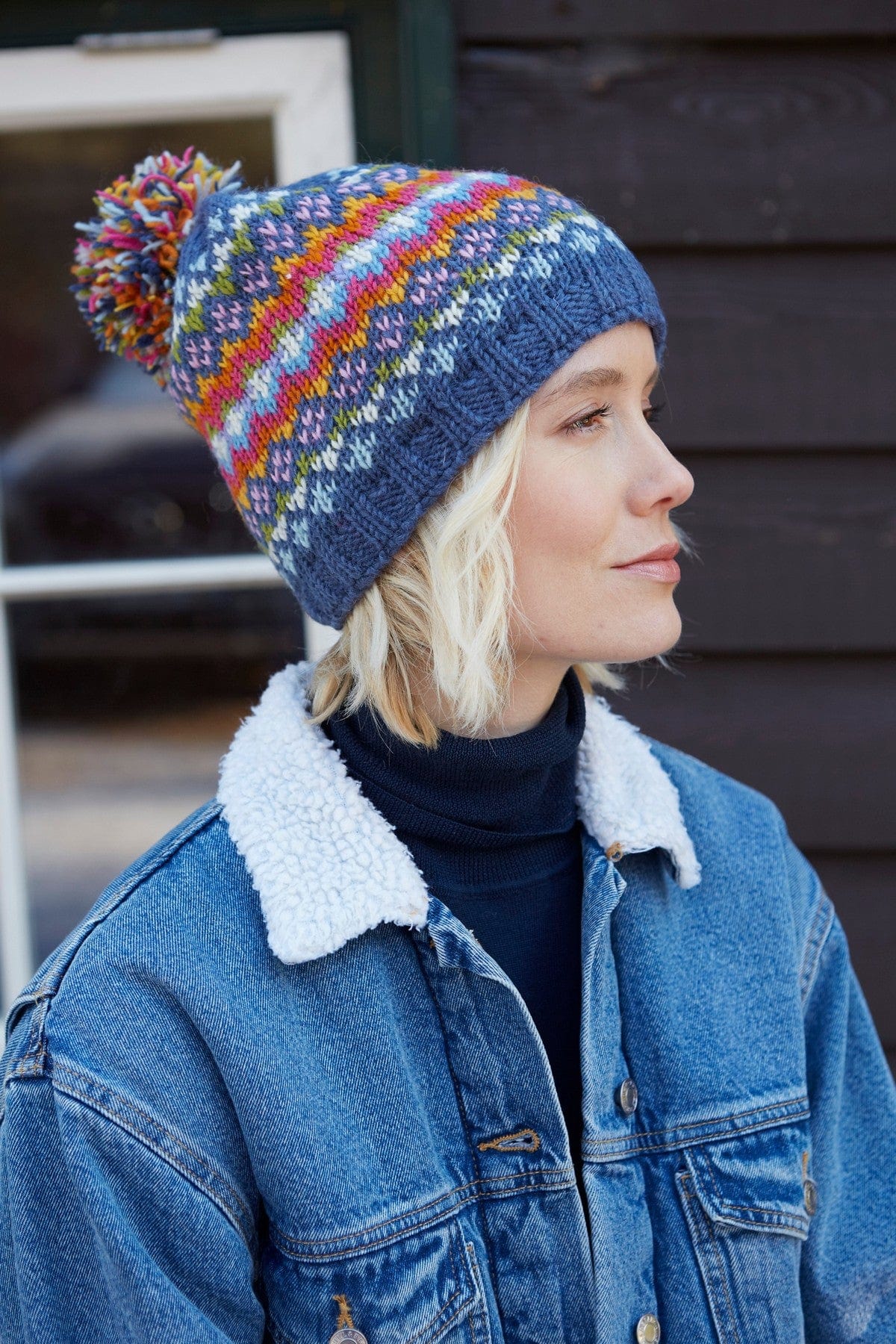 lusciousscarves Hats Pachamama Clifden Bobble Beanie (Fine Knit)