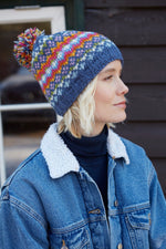 Load image into Gallery viewer, lusciousscarves Hats Pachamama Clifden Bobble Beanie (Fine Knit)
