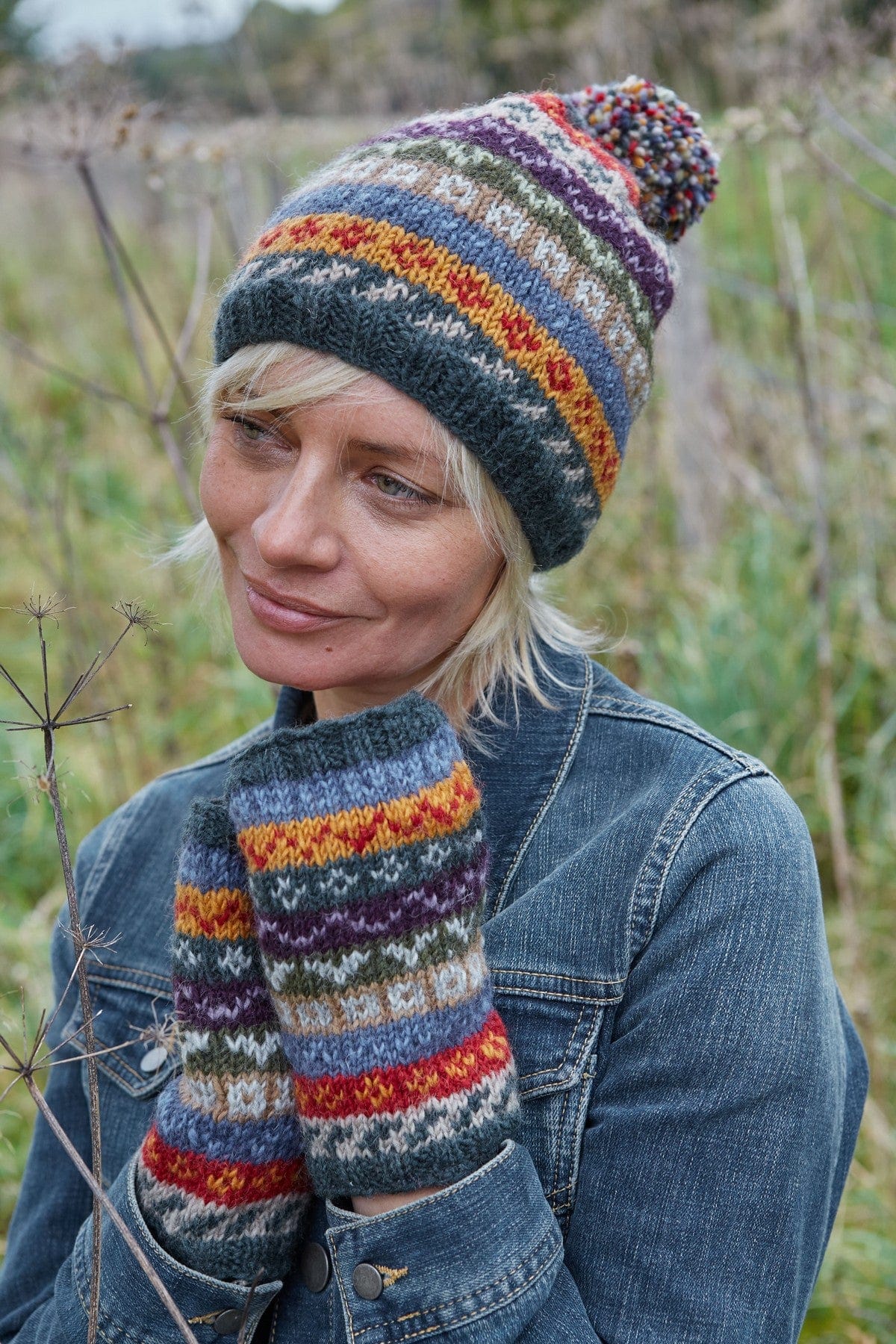 lusciousscarves Hats Pachamama Elveden Bobble Beanie