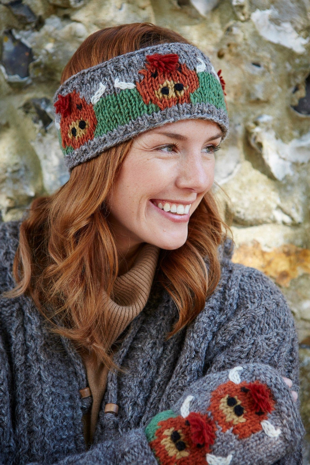 lusciousscarves Hats Pachamama Herd Of Highland Cow Headband