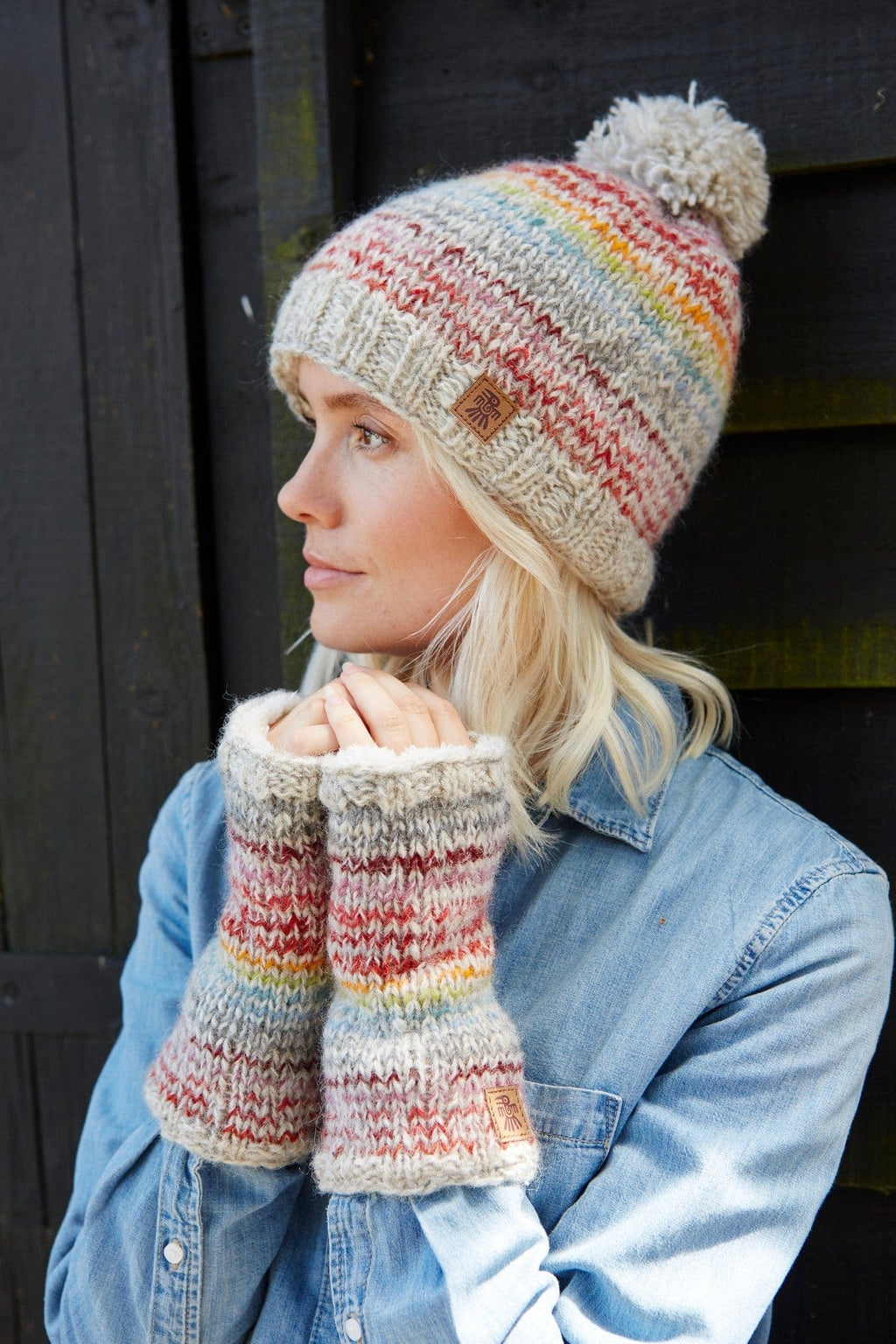 lusciousscarves Hats Pachamama Langtang Bobble Beanie