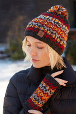 Load image into Gallery viewer, lusciousscarves Hats Pachamama Shetland Bobble Beanie
