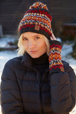Load image into Gallery viewer, lusciousscarves Hats Pachamama Shetland Bobble Beanie
