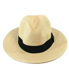 lusciousscarves Hats Panama Style Folding Sun Hat in Bag -Large 59cm