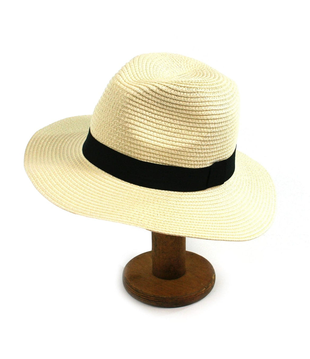 lusciousscarves Hats Panama Style Packable Foldable Sun Hat with Bag Med 57 cms