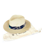 Load image into Gallery viewer, lusciousscarves Hats Tropical Design Foldable, Rollable  Panama Style Sun Hat
