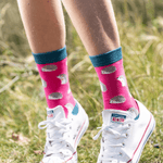 Load image into Gallery viewer, lusciousscarves Hedgehogs Bamboo Socks Ladies Miss Sparrow Hot Pink
