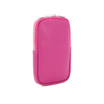 Load image into Gallery viewer, lusciousscarves Hot PInk Italian Leather Phone Pouch Crossbody Bag , Available in 20 Colours
