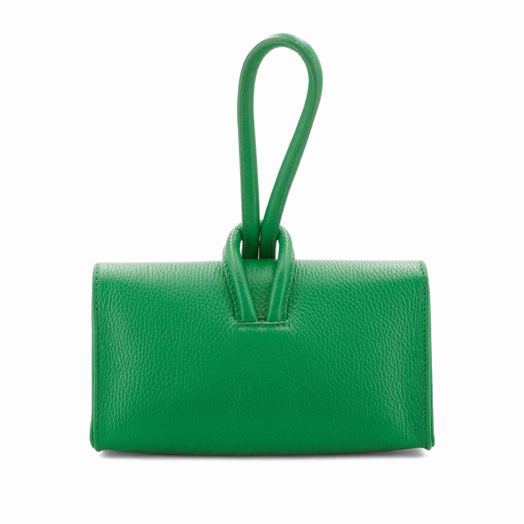 lusciousscarves Italian Leather Clutch Bag , Evening Bag with Loop Handle, Available in 23 Colours