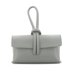 Load image into Gallery viewer, lusciousscarves Italian Leather Clutch Bag , Evening Bag with Loop Handle, Available in Colours
