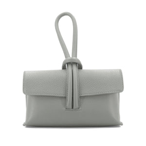 lusciousscarves Italian Leather Clutch Bag , Evening Bag with Loop Handle, Available in Colours