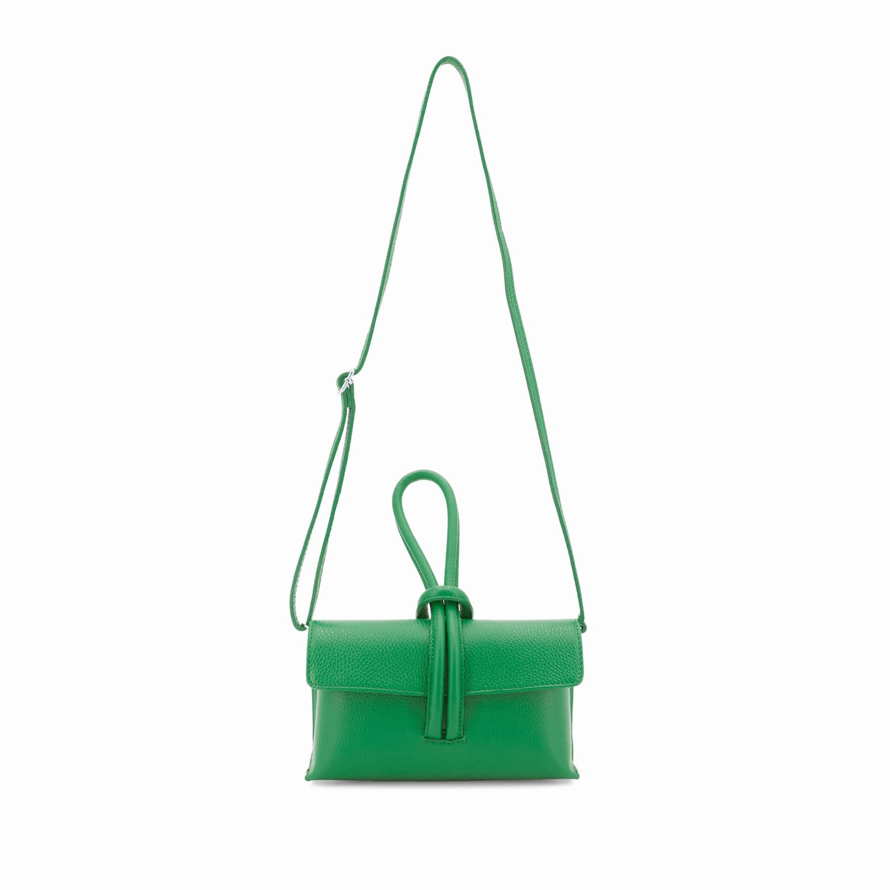 lusciousscarves Italian Leather Clutch Bag , Evening Bag with Loop Handle, Available in Colours