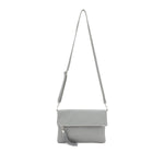 Load image into Gallery viewer, lusciousscarves Italian Leather Fold Over Clutch Bag with Tassel.
